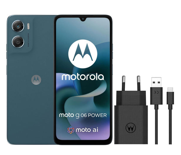 Motorola moto g06 power 4/64GB Tapestry + Ładowarka 33W - 1373068 - zdjęcie